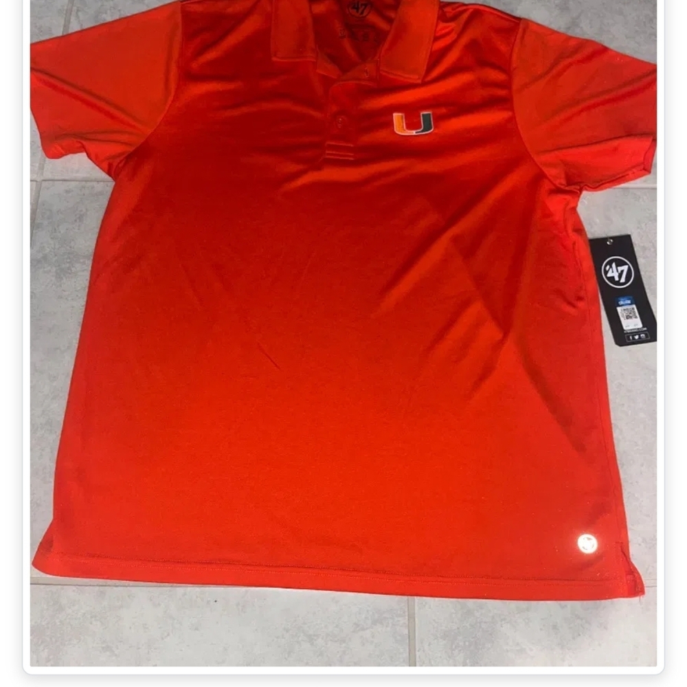 New UOM College TEAM Shirt Vibrant Orange Polo with Logo